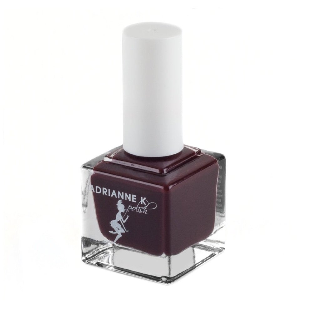 ADRIANNE K Nontoxic Wine Red Nail Polish, Giselle! Quick Dry. Durable. Vegan